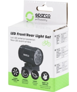 SET LUCE PER BICICLETTA ANTERIORE E POSTERIORE SPARCO